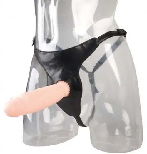 Страпон HI HO SILVER SILICONE STRAP-ON DILDO photo 1