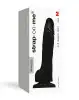 Реалистичный фаллоимитатор Strap-On-Me SOFT REALISTIC DILDO Black - Size M photo 3