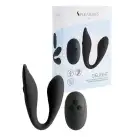 Двойной вибратор S Pleasures Premium Delight, черный, для клитора и точки G, 10 режимов photo 4