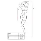 Откровенное платье-сетка Passion BS073 red photo 3