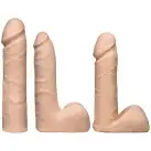 Набор для страпона Doc Johnson Vac-U-Lock VIBRATING Dual Density ULTRASKYN Set: диаметр 3×3,8 см photo 2