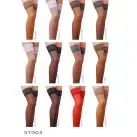 Чулки ST003 1/2 beige — Passion: классические, на ажурной силиконовой резинке photo 6