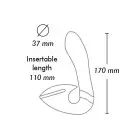 Вагинально-клиторальный вибратор Shunga Soyo Raspberry photo 3