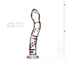 Стеклянный дилдо с изгибами и рисунком Gildo Glass Dildo No. 3 photo 2