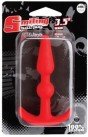 Анальная пробка SMILING SILICONE BUTT PLUG, красная photo 2