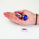 Ребристая анальная пробка, металл – 7смХ2.7см (1 шт.) photo 19